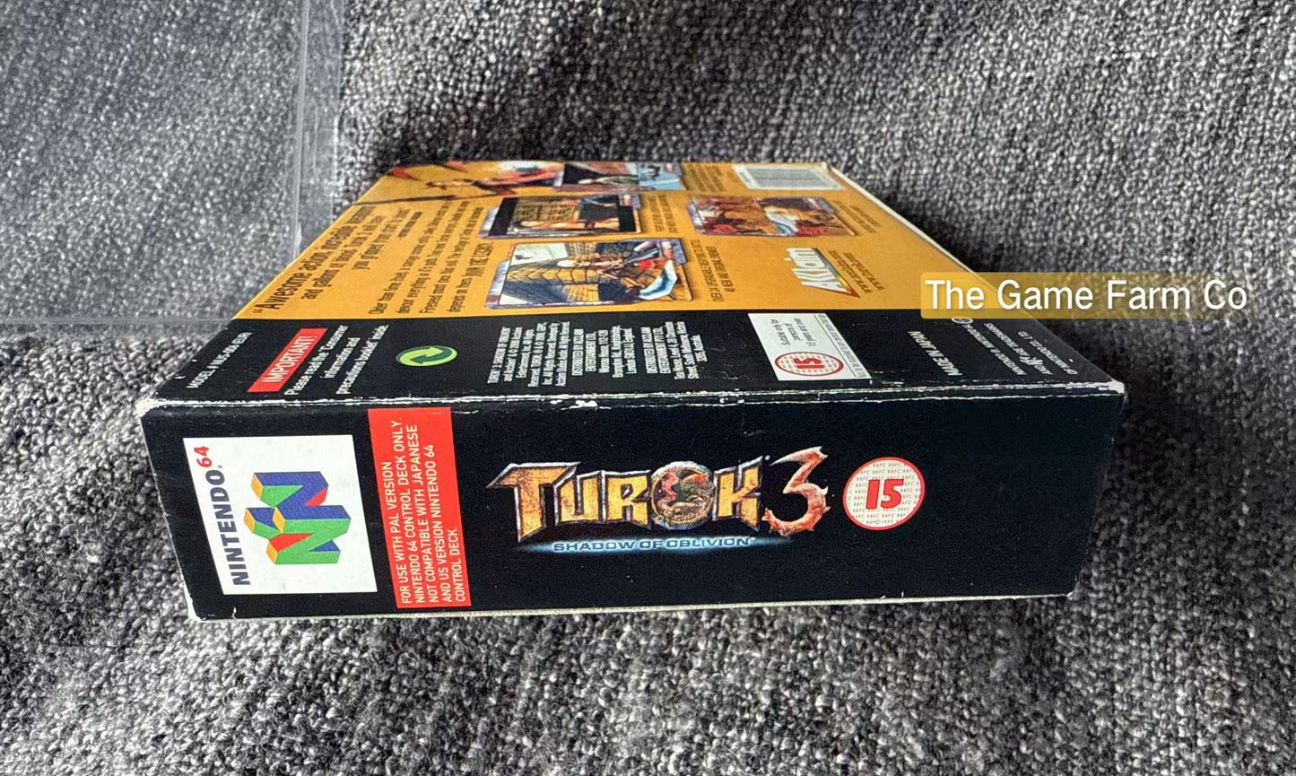 Turok 3 Shadow Of Oblivion Game Boxed - Nintendo 64 / N64 - Pal Version