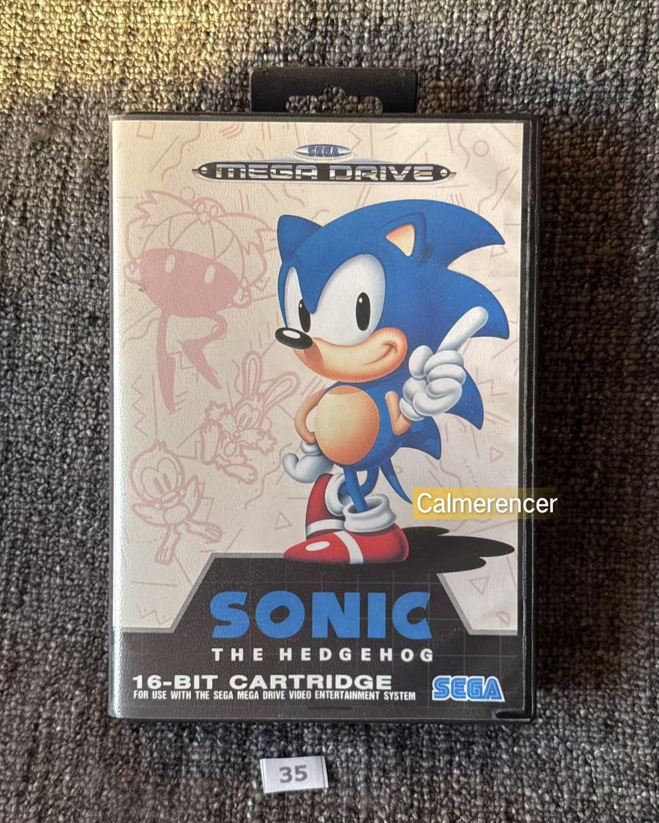 Sonic The Hedgehog Excellent Condition - Game - Sega Mega Drive