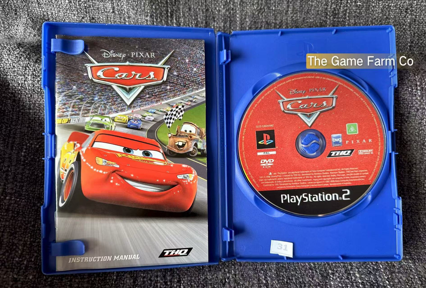 Cars Game- Sony PlayStation 2 (PS2)