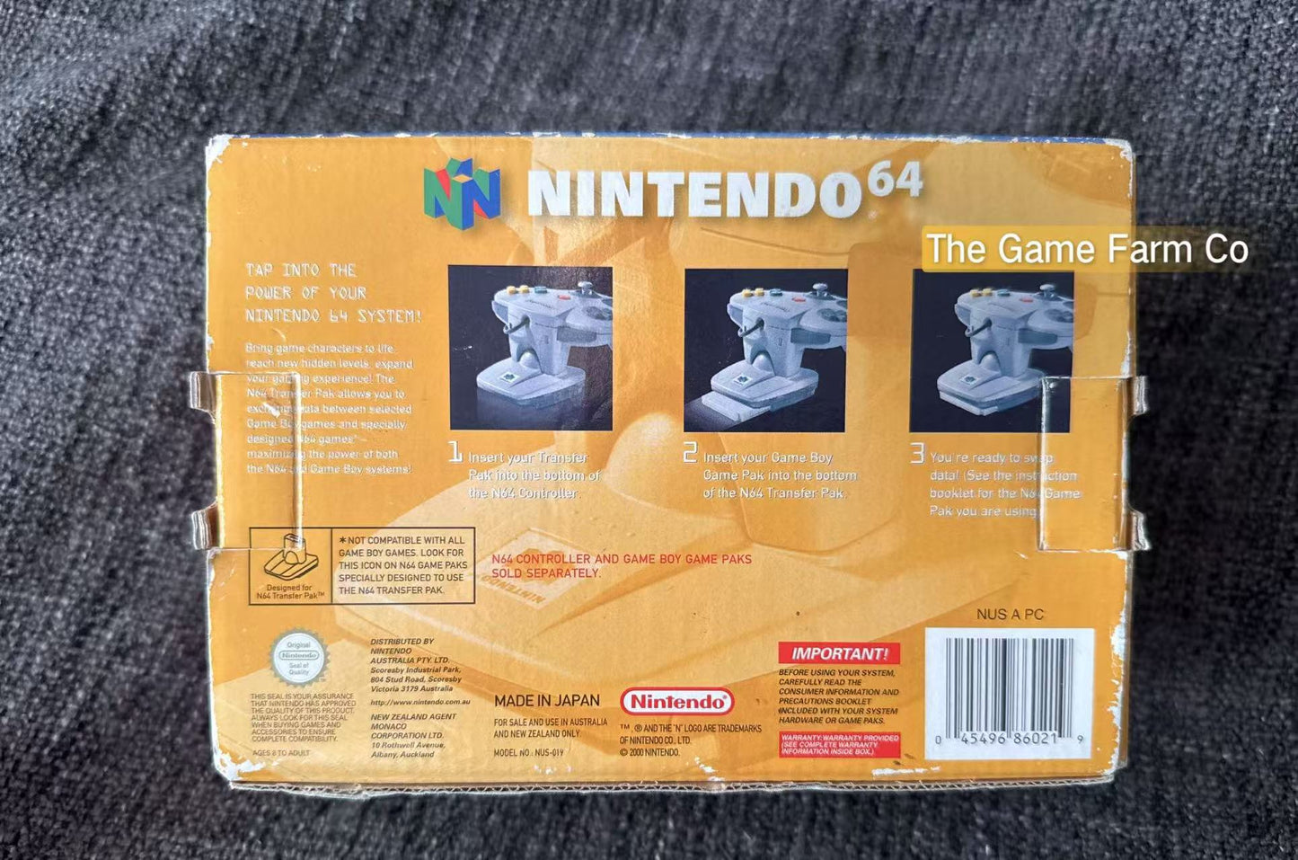 Nintendo 64 (N64) Transfer Pak - Genuine