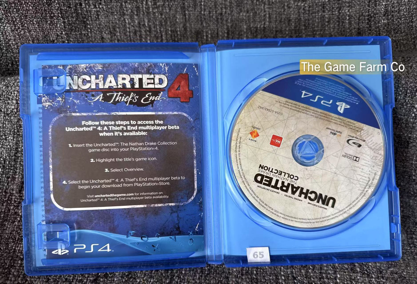 Uncharted The Nathan Drake Collection Sony Playstation 4 (PS4) Game