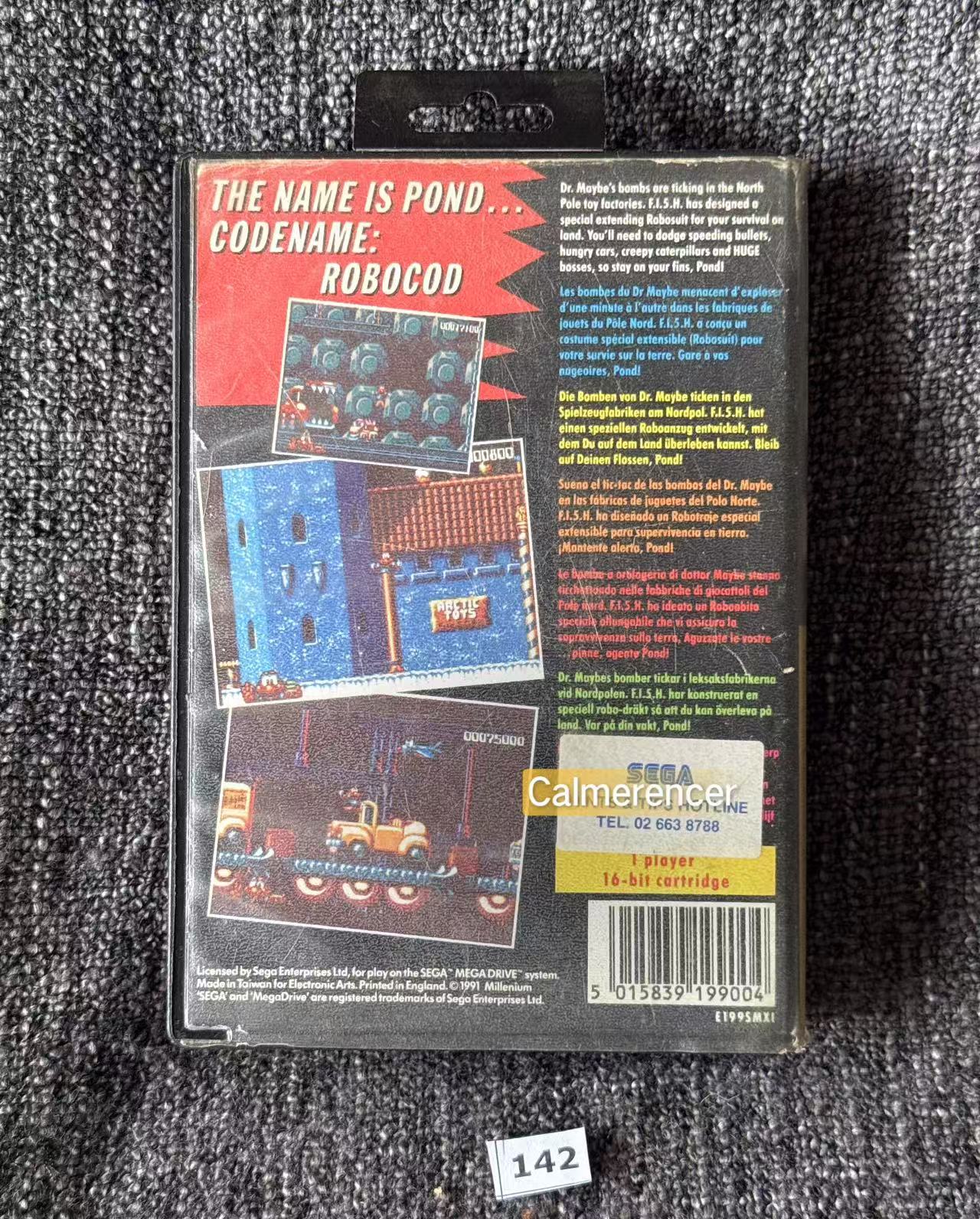 James Pond 2 Game - No manual - Sega Mega Drive