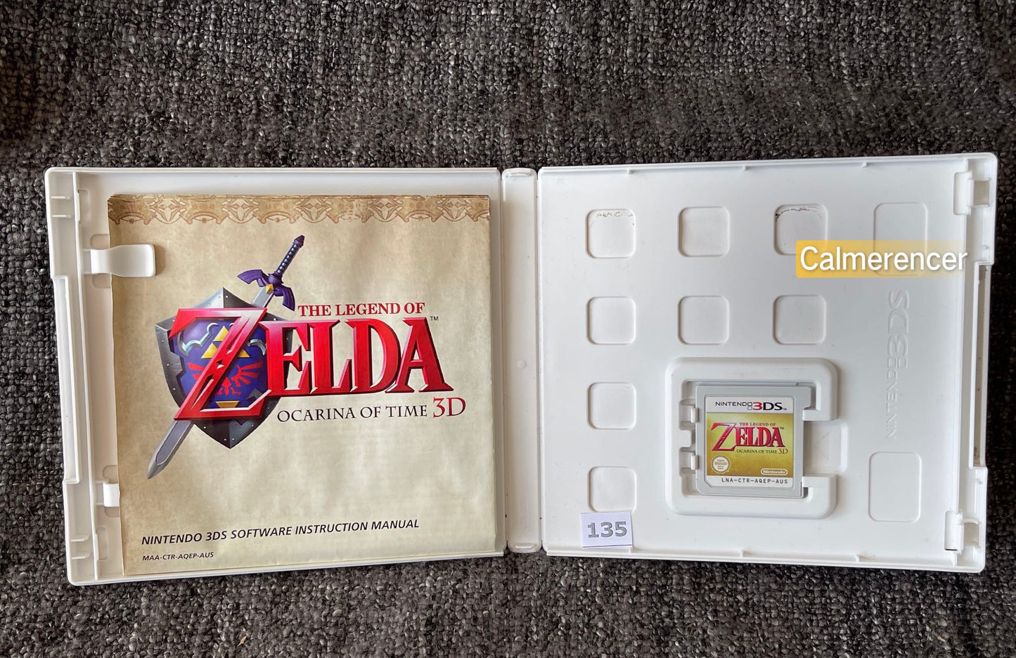 The Legend Of Zelda Ocarina of Time 3D Game Nintendo 3DS