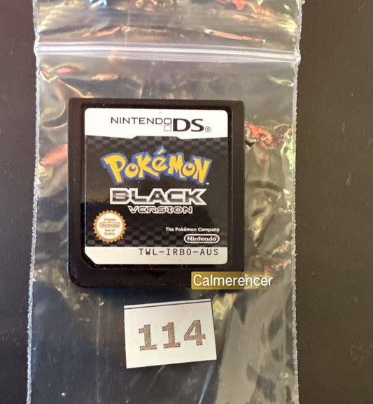 Pokemon Black Version Game - No case Nintendo DS - Pal