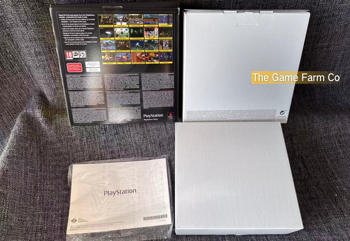 Sony PlayStation Classic / Mini  console Boxed Like New With Controllers & Cords - Pal Version