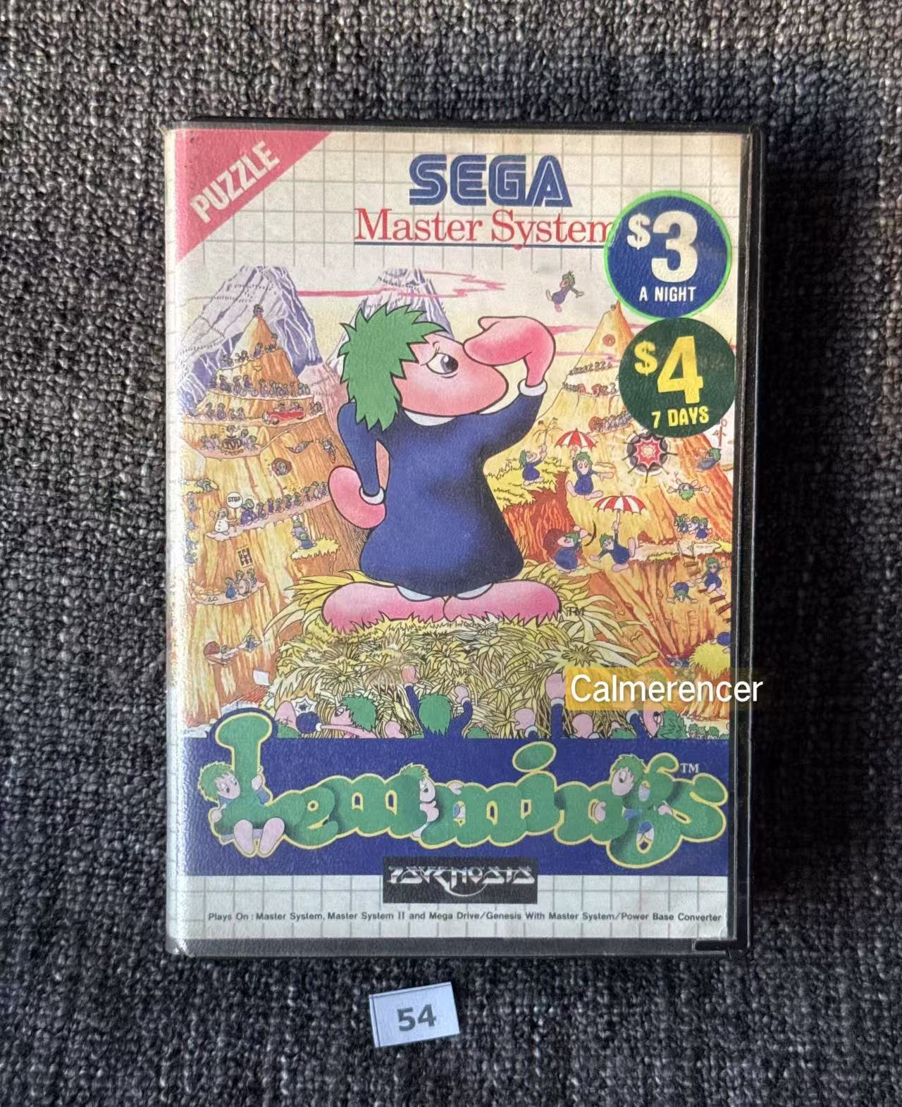 Lemmings - Missing Manual Game - Sega Master System