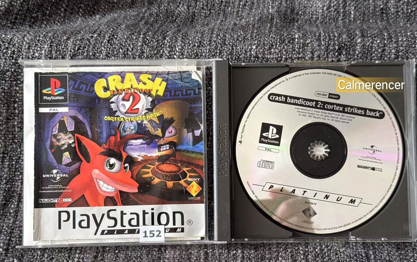 Crash Bandicoot 2 Cortex Strikes Back - Sony Playstation One (PS1) Game