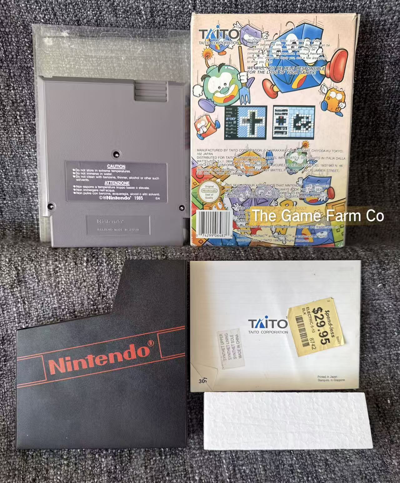 Puzznic Boxed Game - Nes - Nintendo / Entertainment System - Pal Version