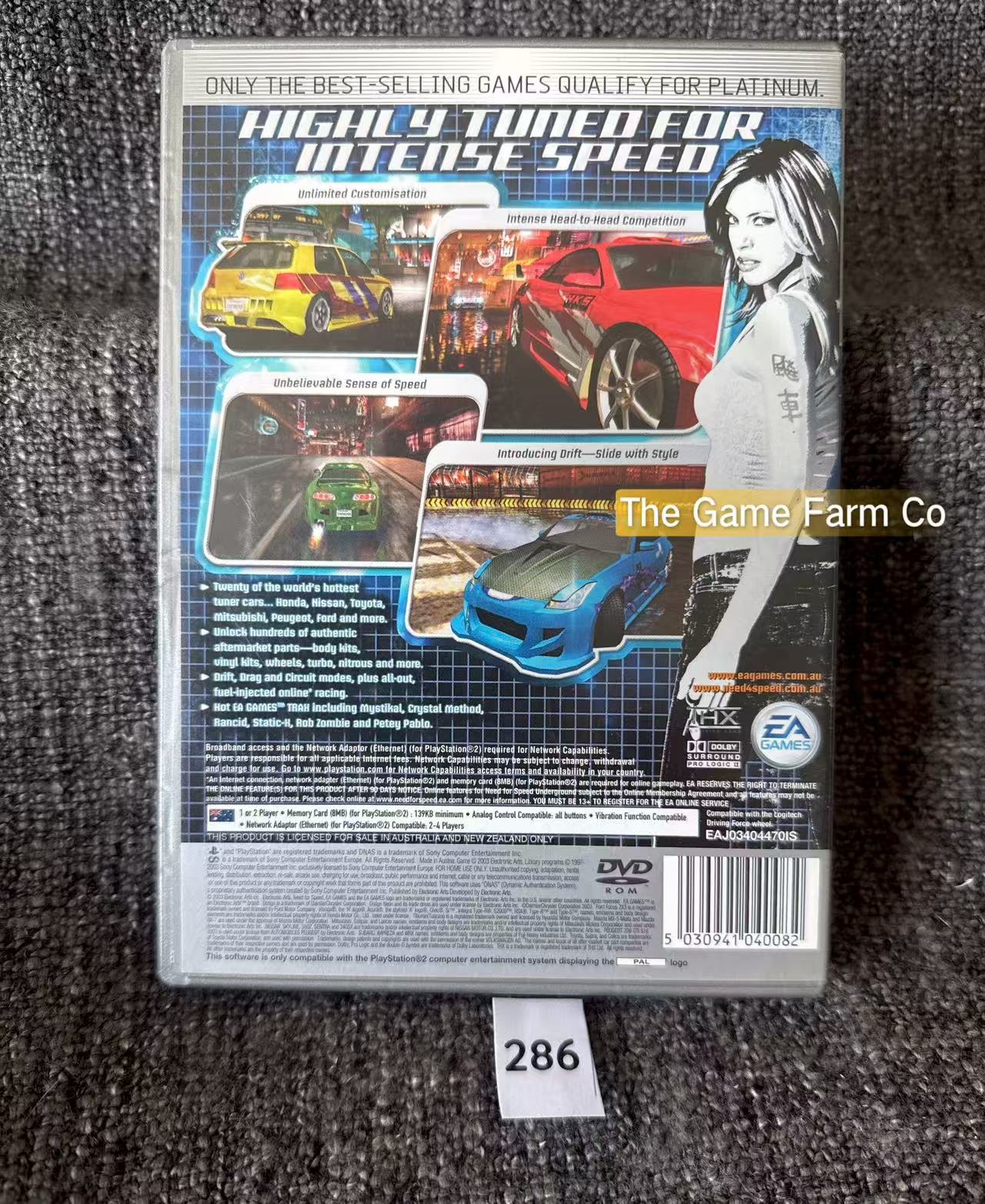 Need For Speed Underground Game- Sony PlayStation 2 (PS2)