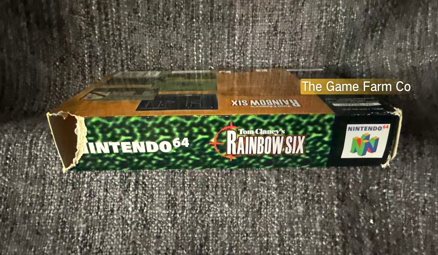 Tom Clancy's Rainbow Six (Nintendo 64 N64, 1999) Complete Box CIB Used