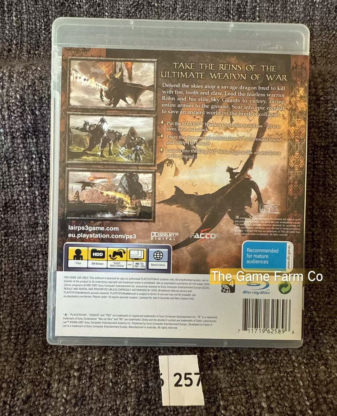 Lair Game - PS3 - Sony Playstation 3