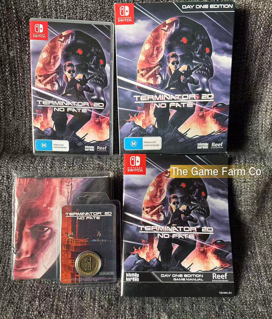 Terminator 2D: NO FATE Day One Edition (Nintendo Switch) Complete CIB Physical Box PAL