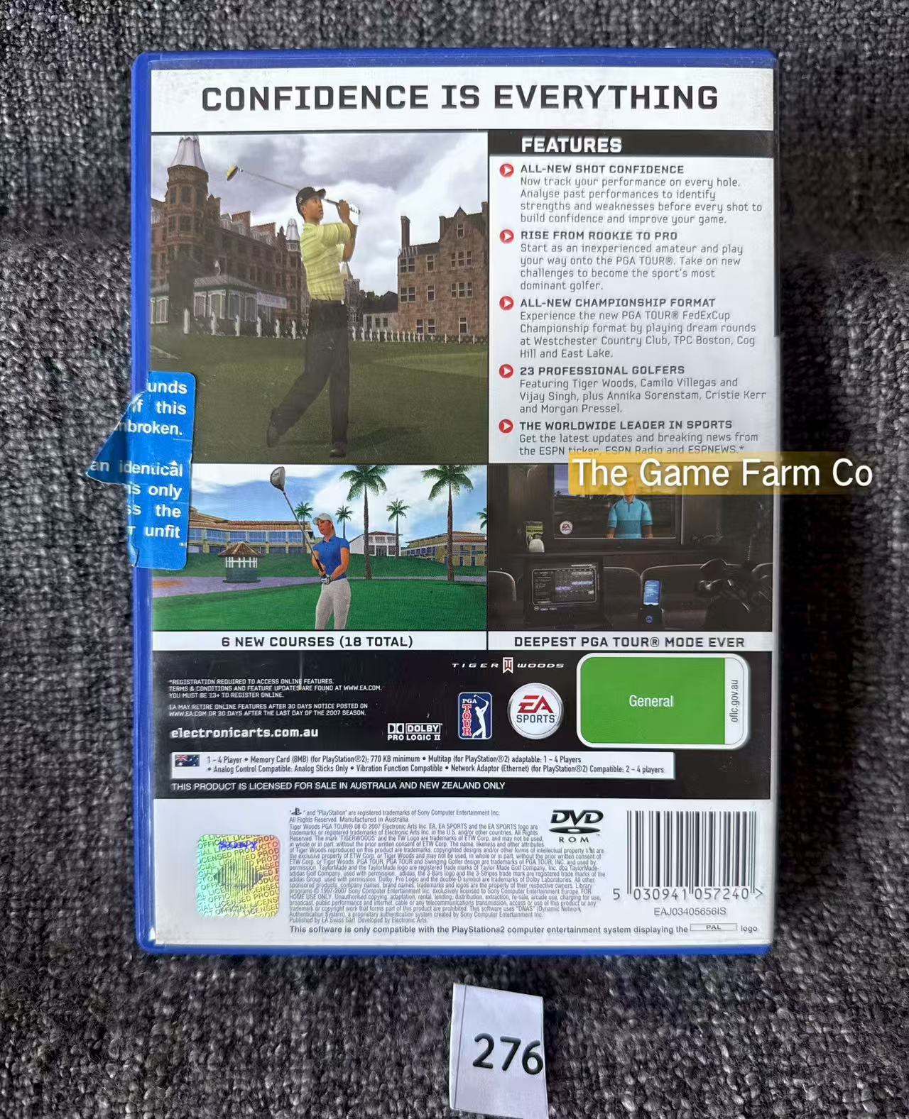 Tiger Woods PGA Tour 08 Game- Sony PlayStation 2 (PS2)