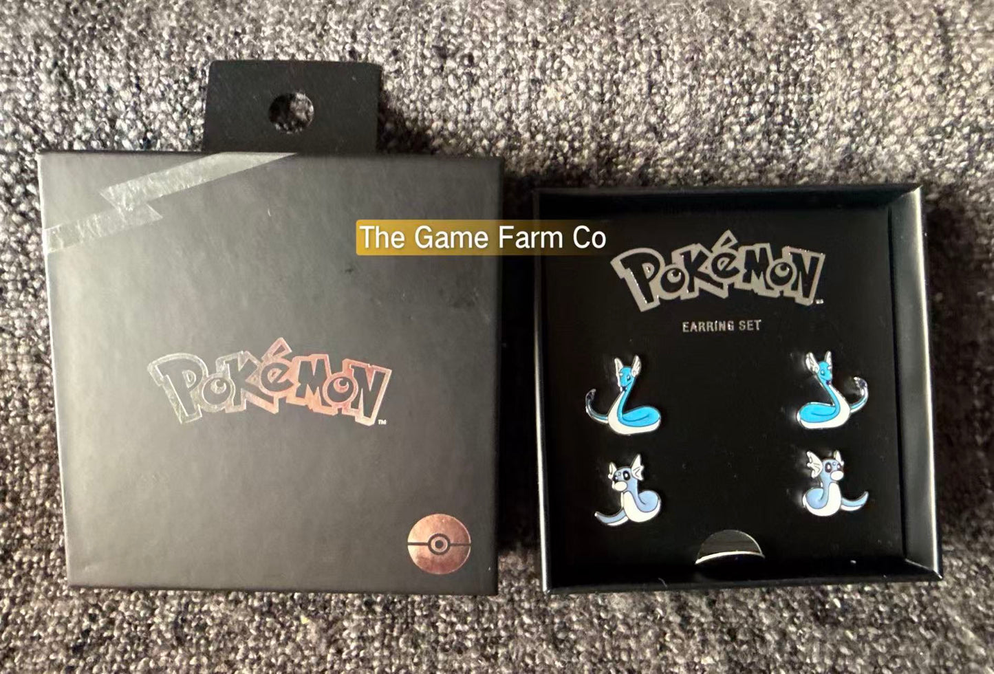 NEW Pokémon Dragonair & Dratini Earrings 2-Pack Set Collectible