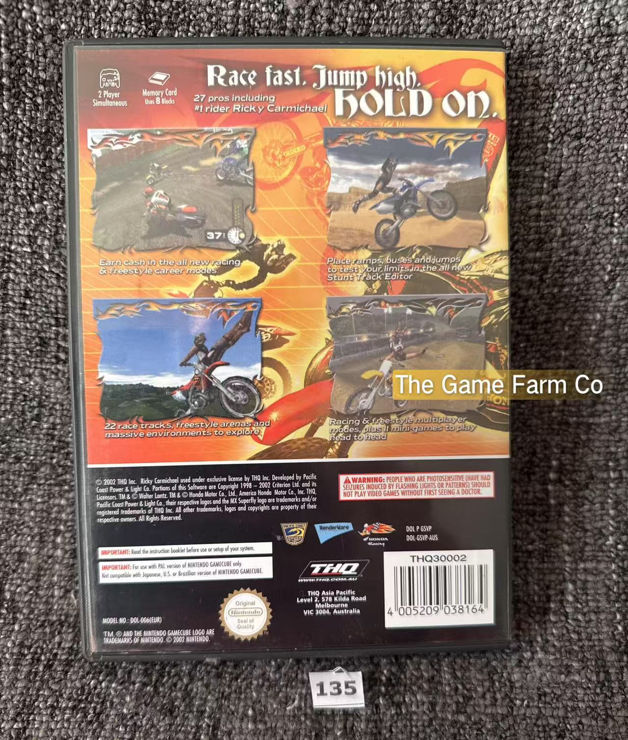 MX Superfly Game - Nintendo Gamecube - Pal Version