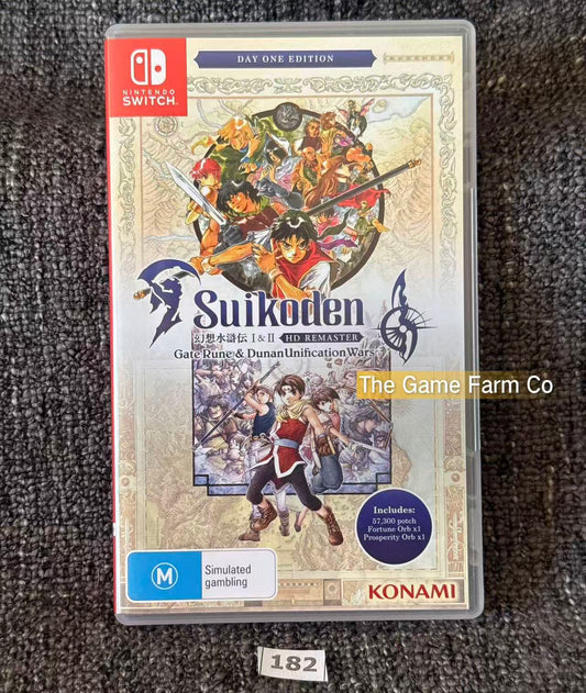 Suikoden I & II HD Remaster Nintendo Switch Physical Game Brand New Unsealed AUS