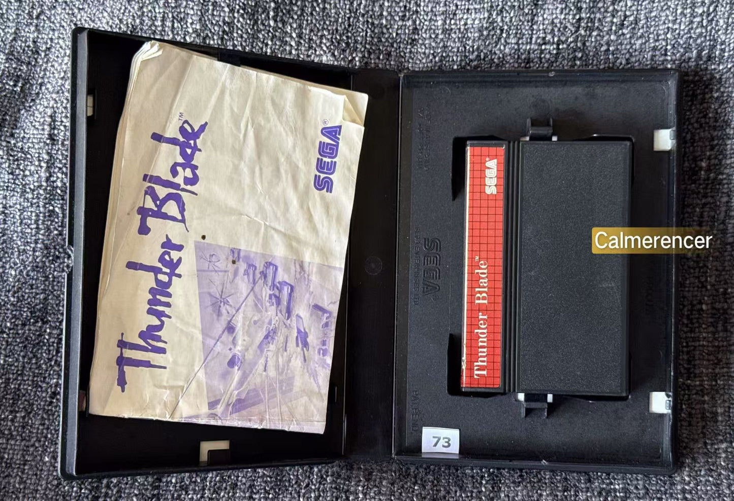 Thunder Blade Game - Sega Master System