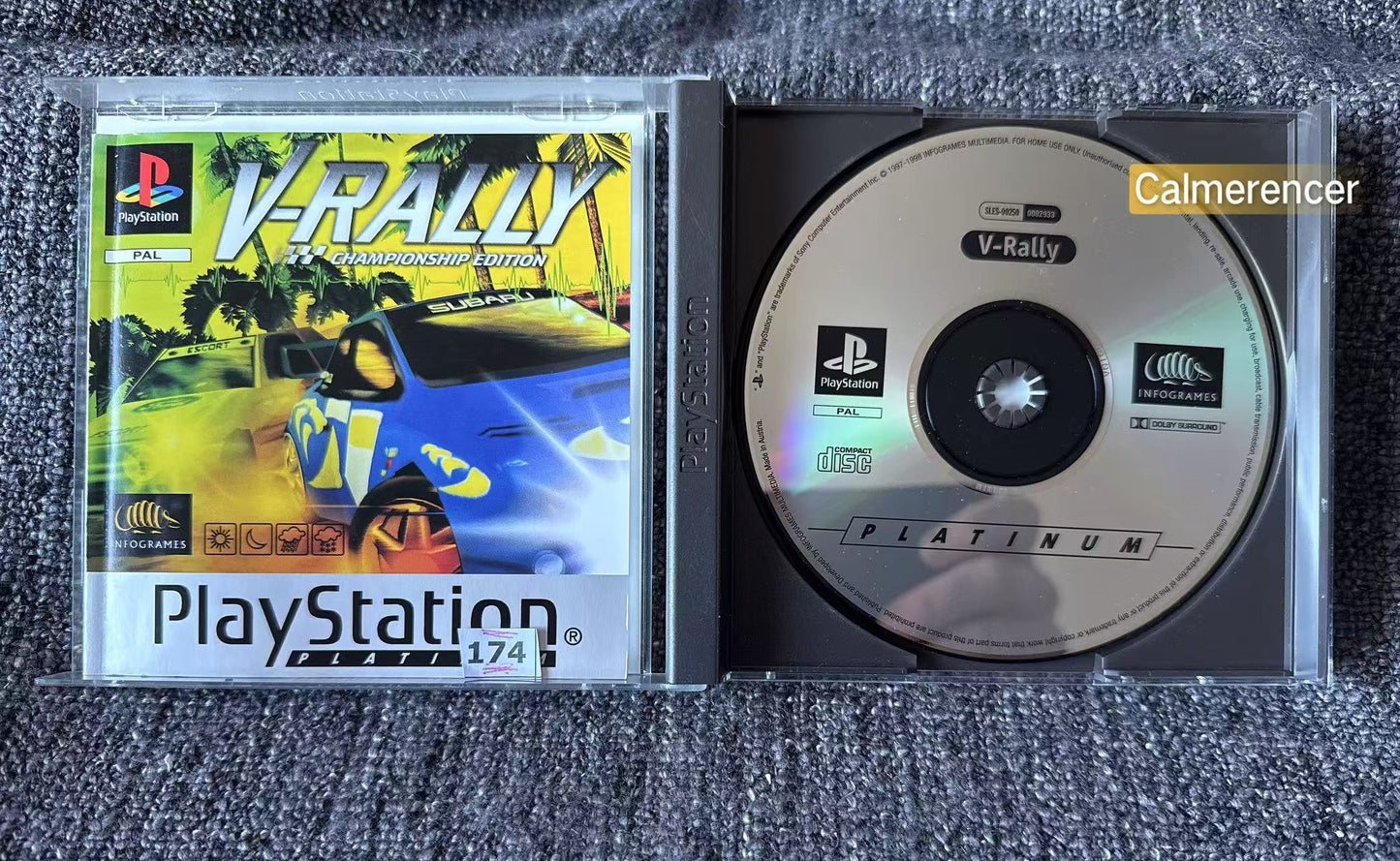 V-Rally In mint like condition- Sony Playstation One (PS1) Game