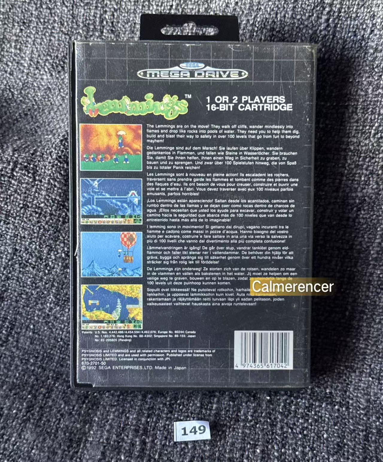 Lemmings - No manual - Game - Sega Mega Drive