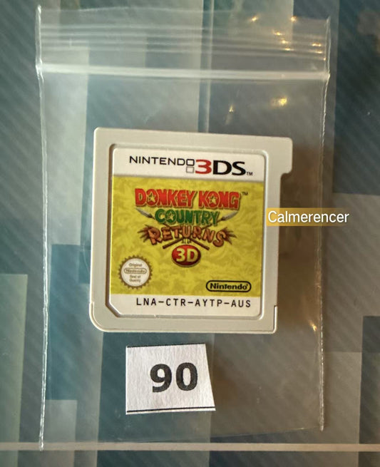 Donkey Kong Country Returns 3D Game - No case Nintendo 3DS