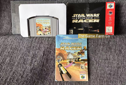 Star Wars Racer Episode 1 Game Boxed - Nintendo 64 / N64 - Pal Version