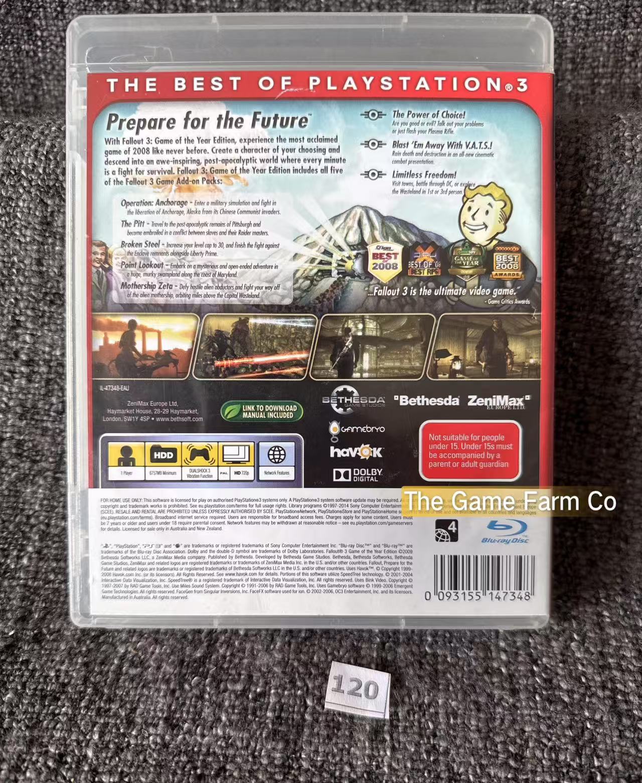 Fallout 3 Game Of The Year Edition Game - PS3 - Sony Playstation 3