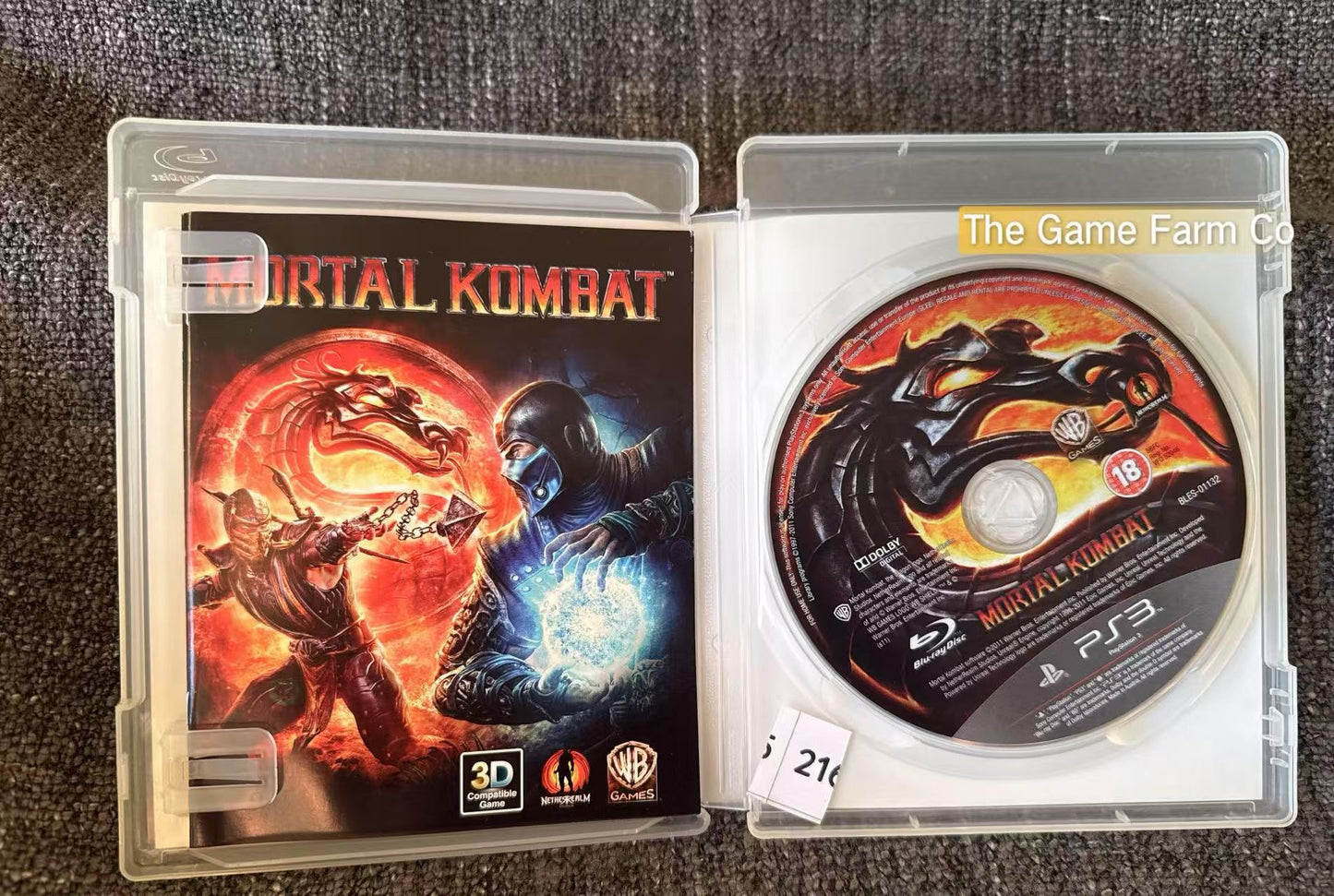 Mortal Kombat Game - PS3 - Sony Playstation 3