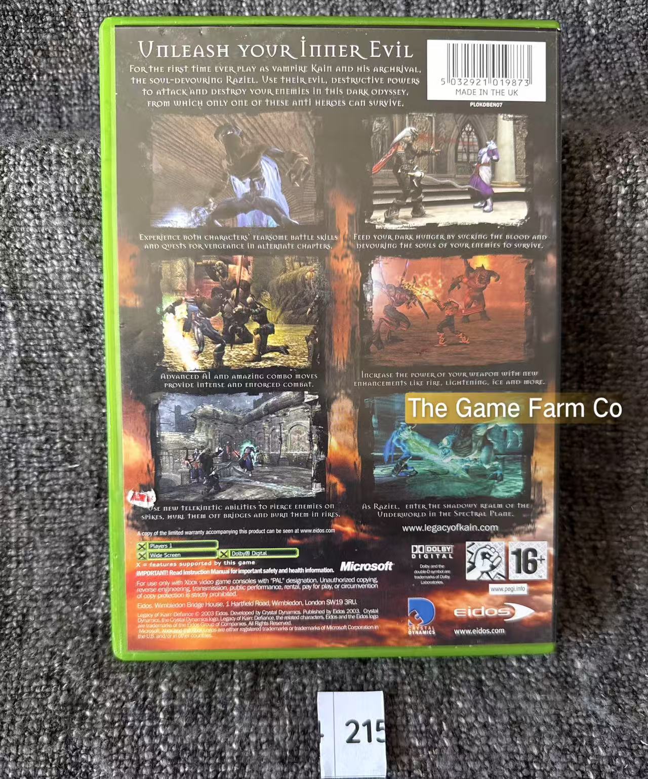 Legacy Of Kain Defiance Game Microsoft Xbox Original