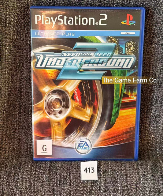 Need for Speed Underground 2 PS2 Physical Game CIB PAL Tested Used