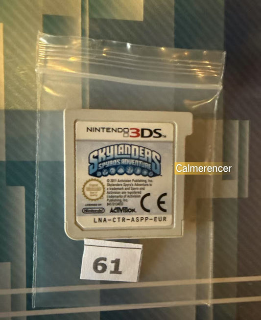 Skylanders Spyros Adventure Game - No case Nintendo 3DS