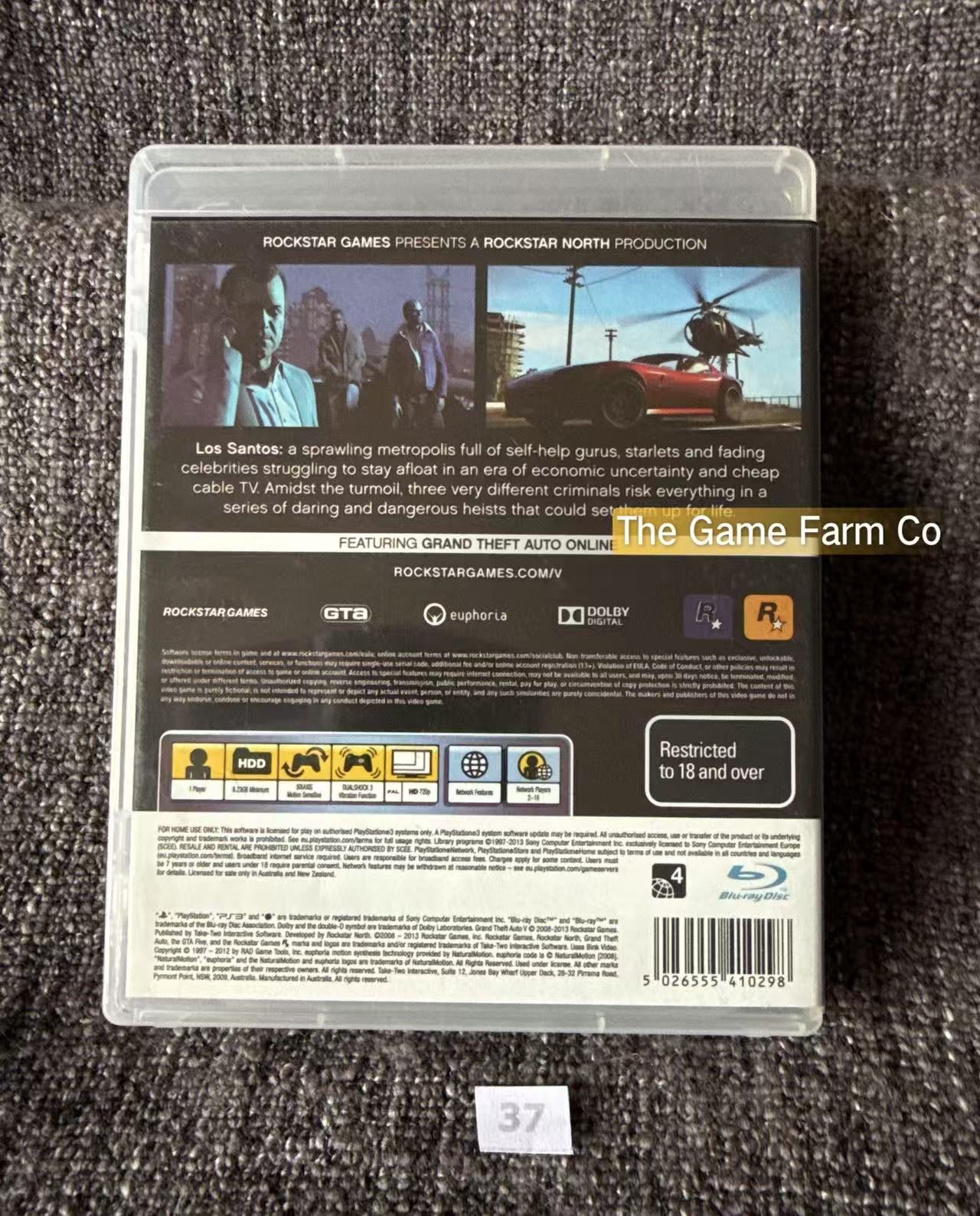 Grand Theft Auto 5 Five Game - PS3 - Sony Playstation 3