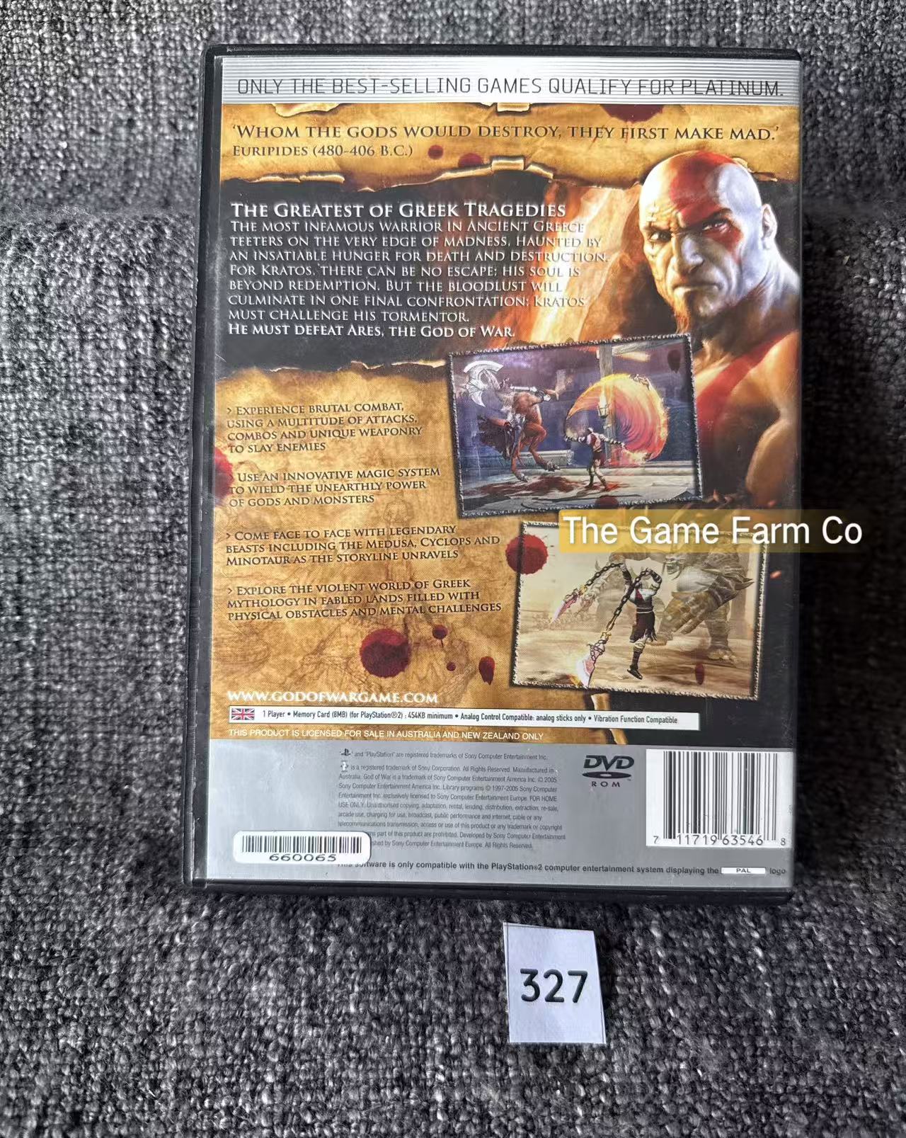 God Of War Game- Sony PlayStation 2 (PS2)