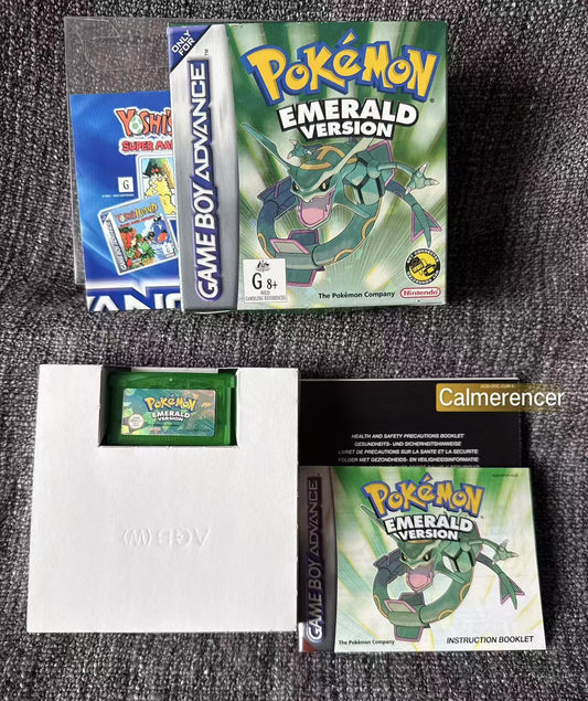 Pokemon Emerald Version Boxed Game In Excellent condition -Nintendo Gameboy Advance GBA - Pal Version