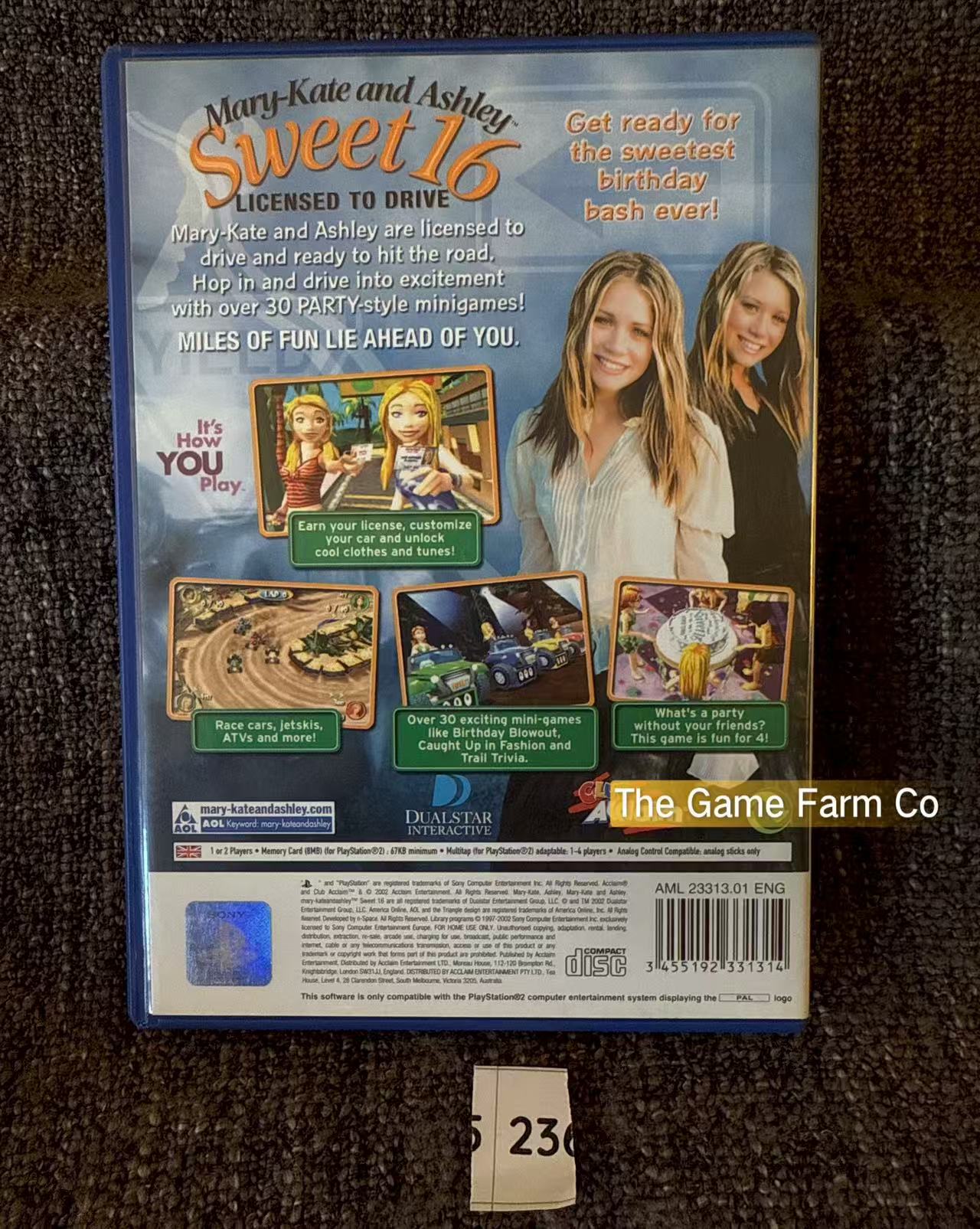 Mary Kate and Ashley Sweet 16 Game- Sony PlayStation 2 (PS2)
