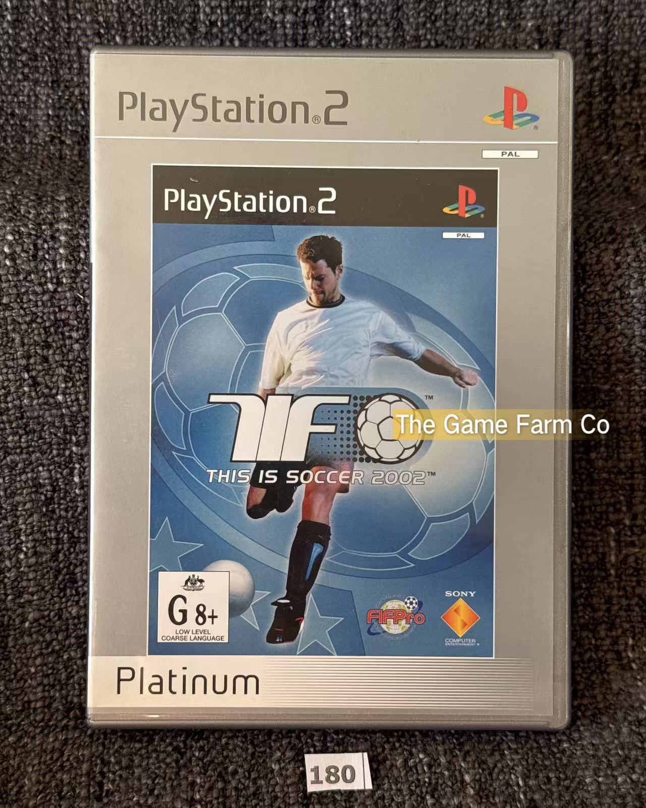 This is Soccer 2002 PS2 Physical Game CIB PAL Tested Used
