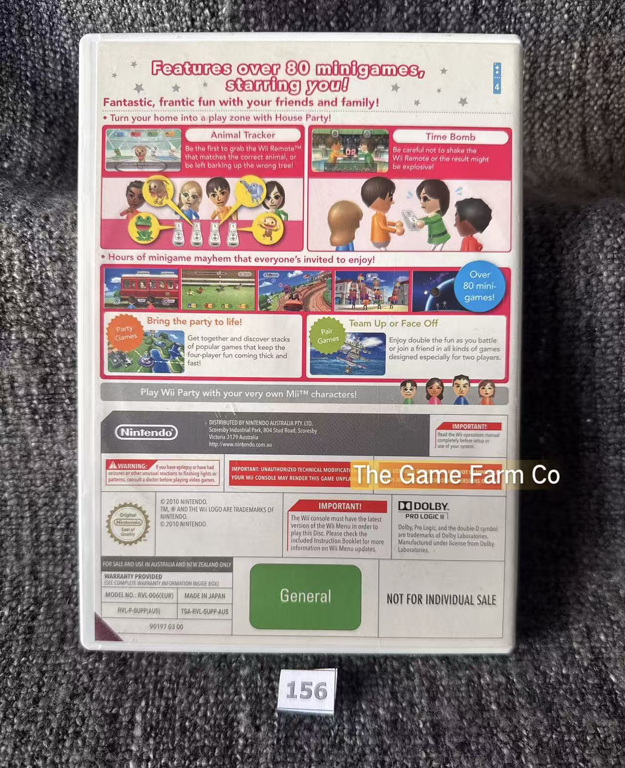 Wii Party (Nintendo Wii) CIB Complete with Manual - PAL Version Tested