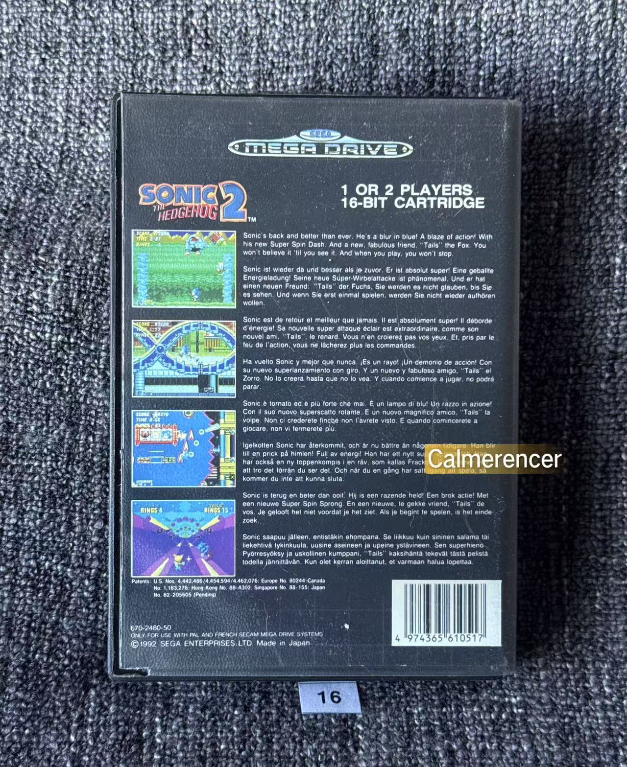 Sonic The Hedgehog 2 - Game - Sega Mega Drive