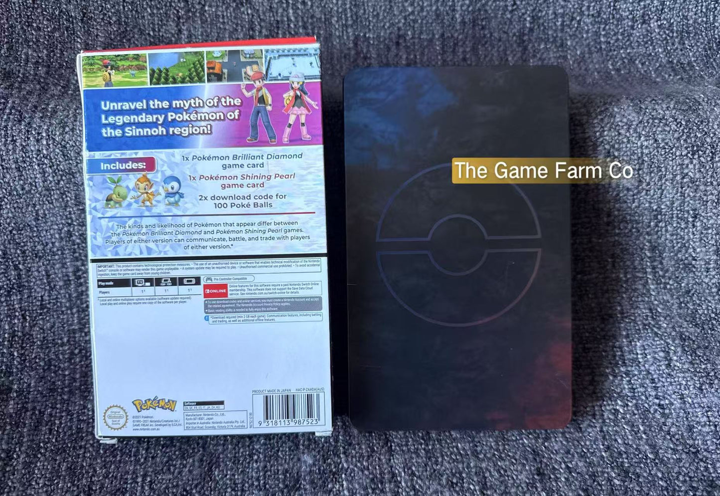 Pokémon Brilliant Diamond and Pokémon Shining Pearl Dual Pack + Unused 100x 2 Pokeball codes and steel case Switch Game - Nintendo Switch