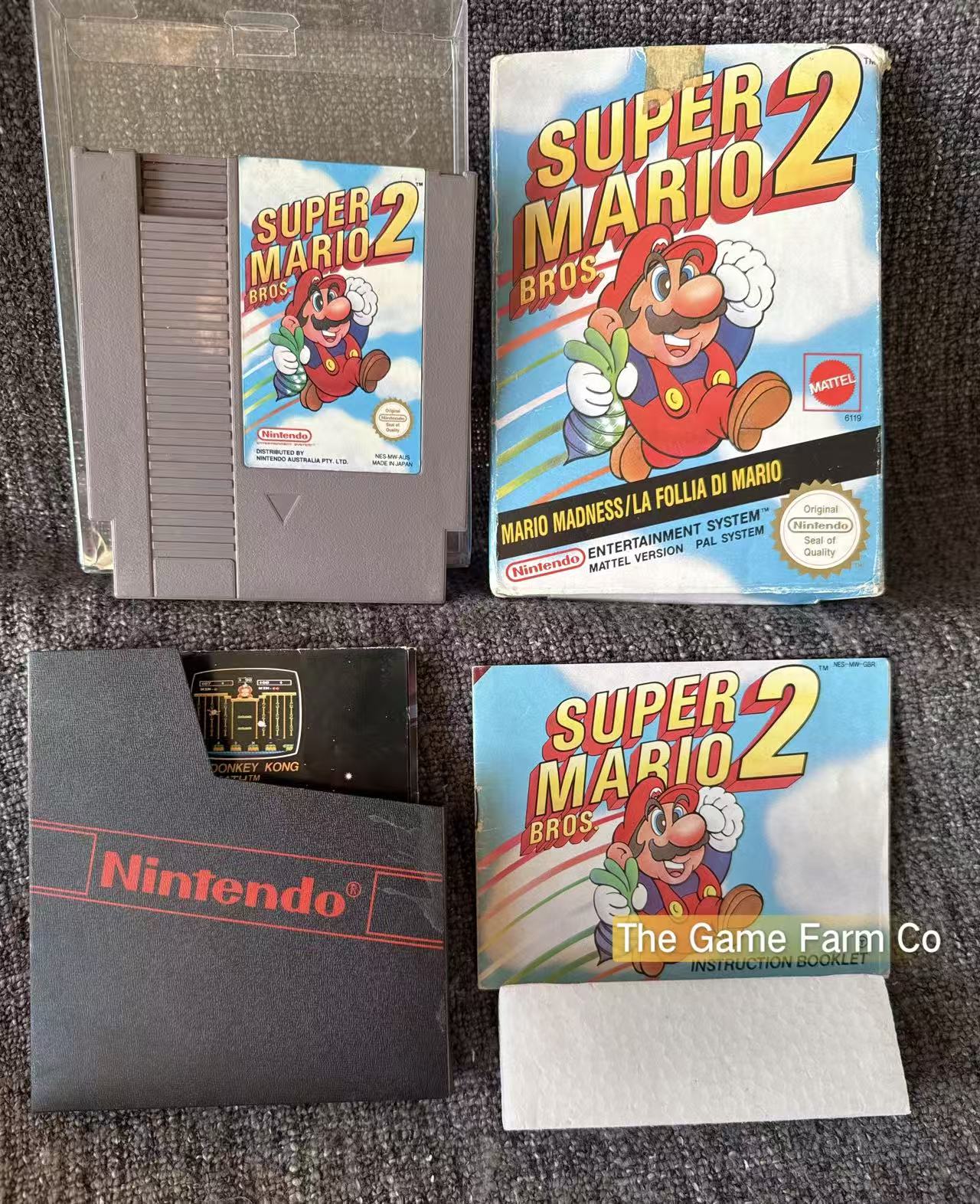 Super Mario Bros 2 Boxed Game - Nes - Nintendo / Entertainment System - Pal Version