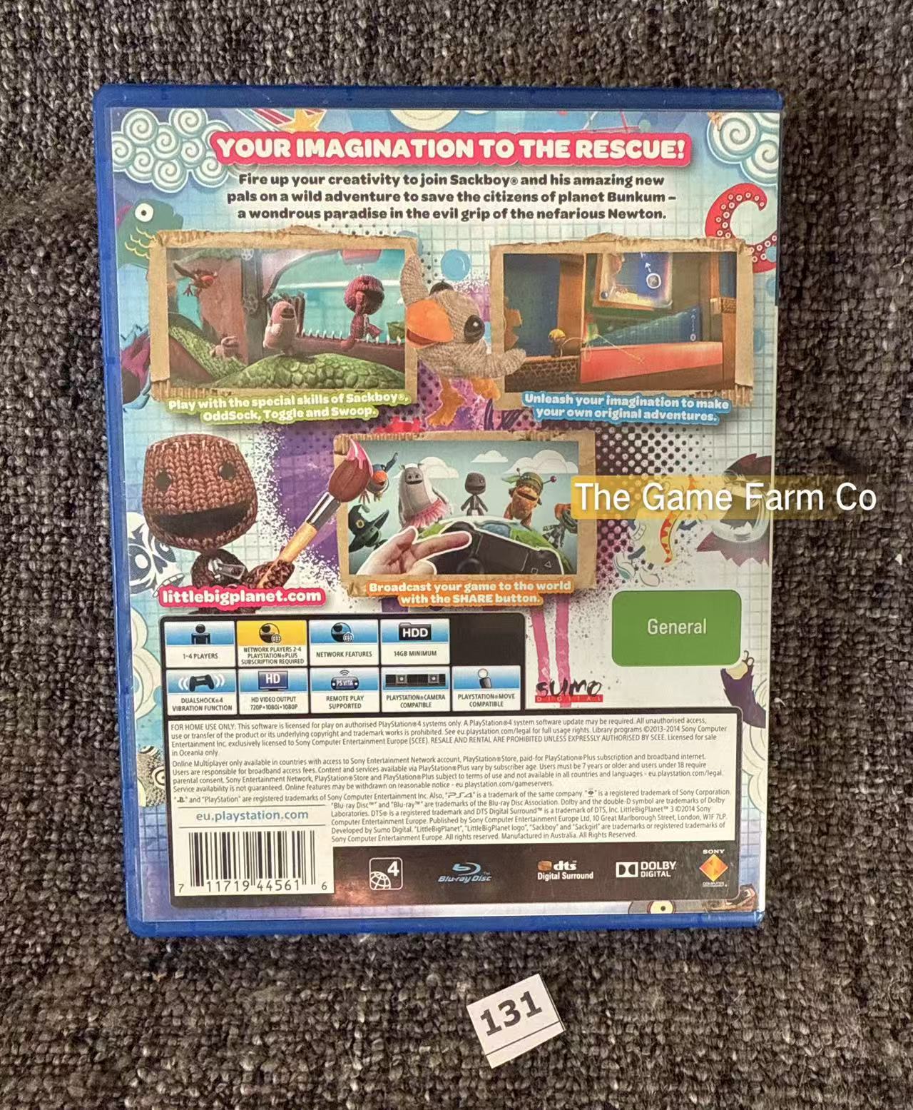 Little Big Planet 3 Sony Playstation 4 (PS4) Game