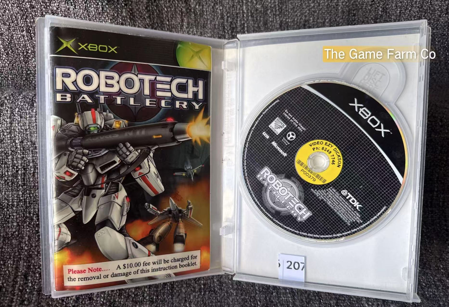Robotech Battlecry Game Microsoft Xbox Original