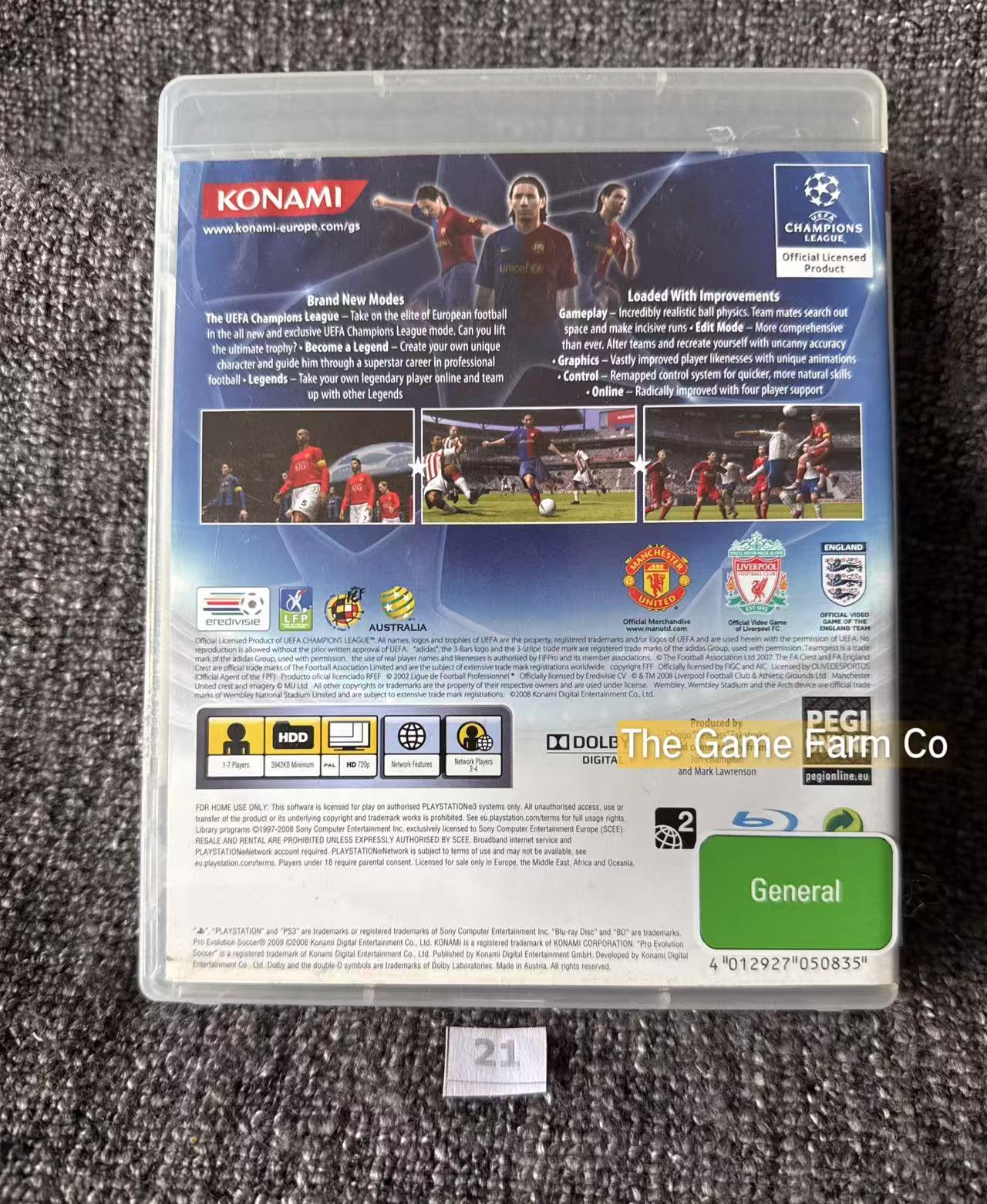 Pes 2009 Pro Evolution Soccer Game - PS3 - Sony Playstation 3