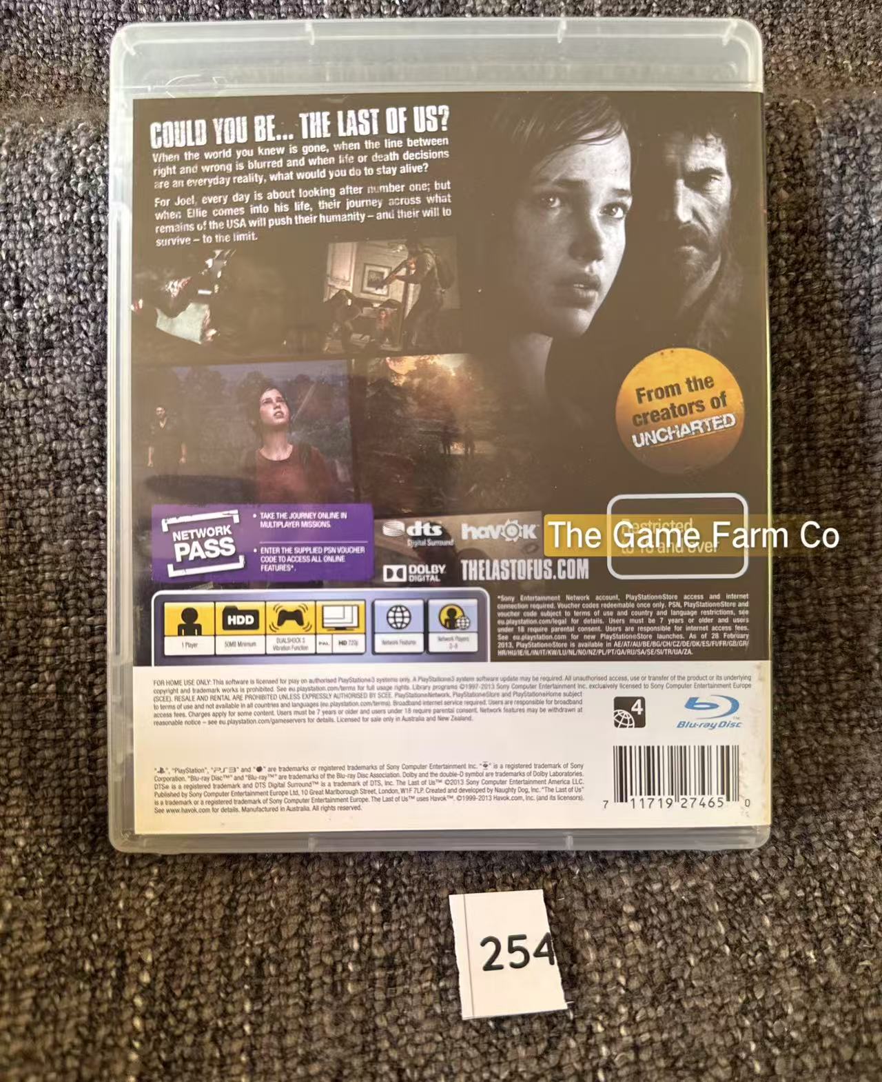 The Last Of Us Game - PS3 - Sony Playstation 3