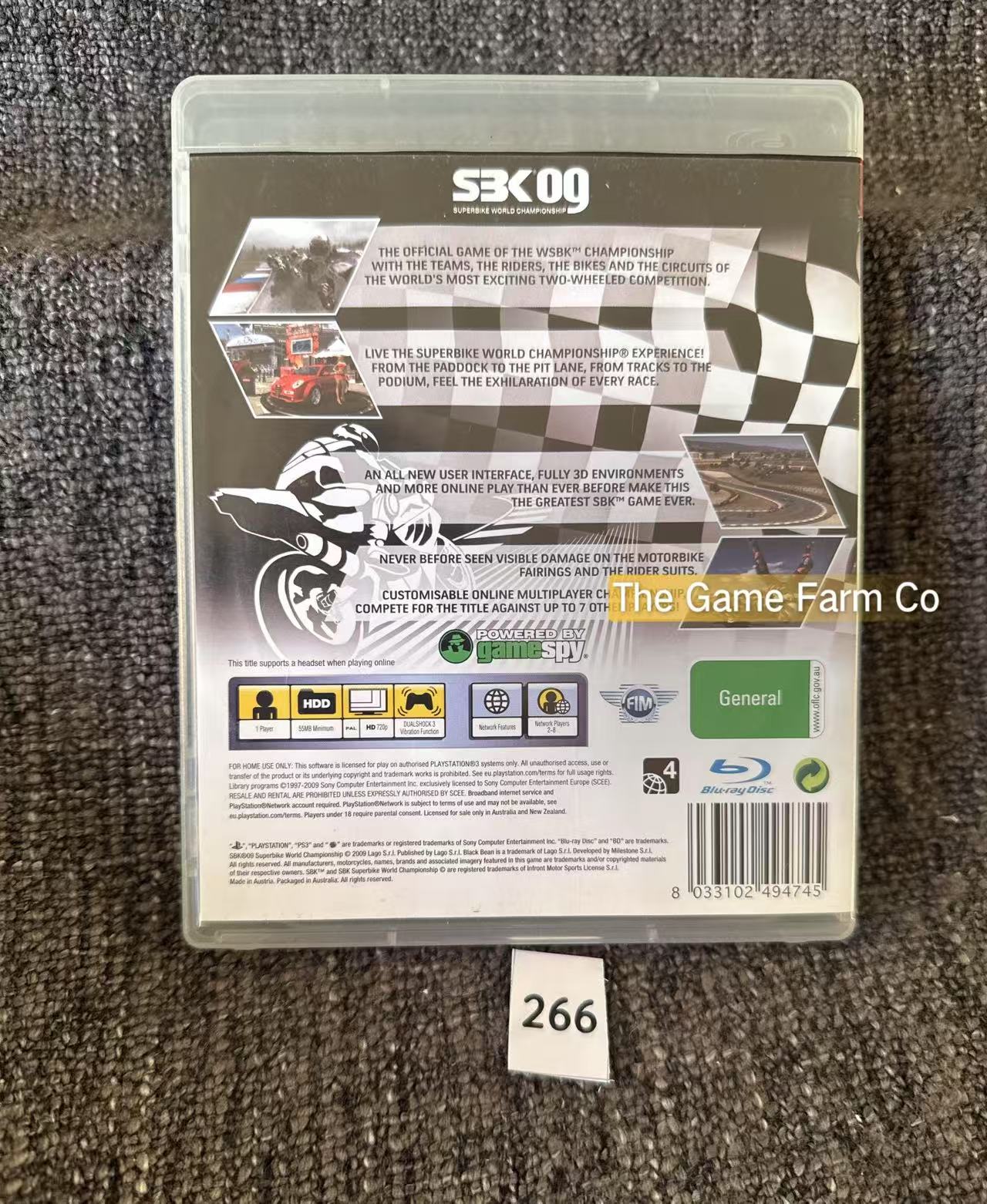 SBK X Superbike World Championship Game - PS3 - Sony Playstation 3