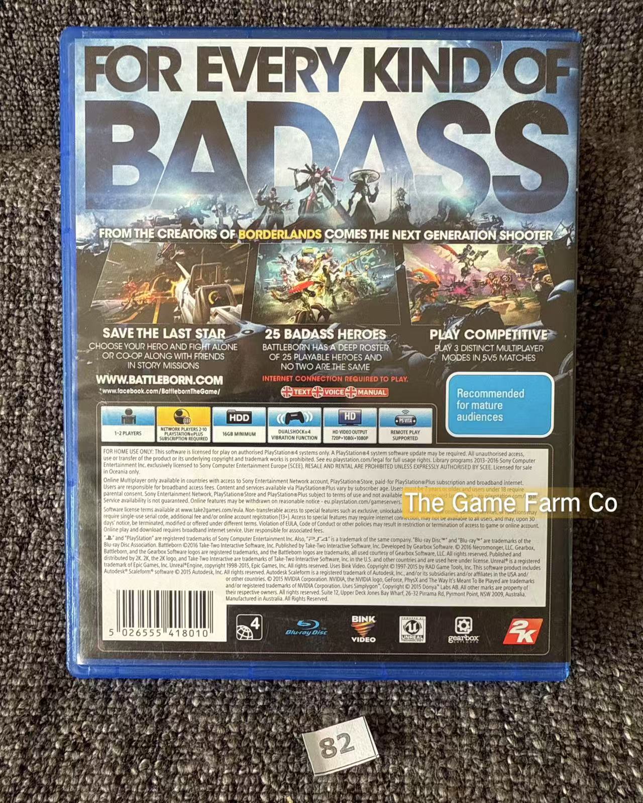 Battleborn Sony Playstation 4 (PS4) Game