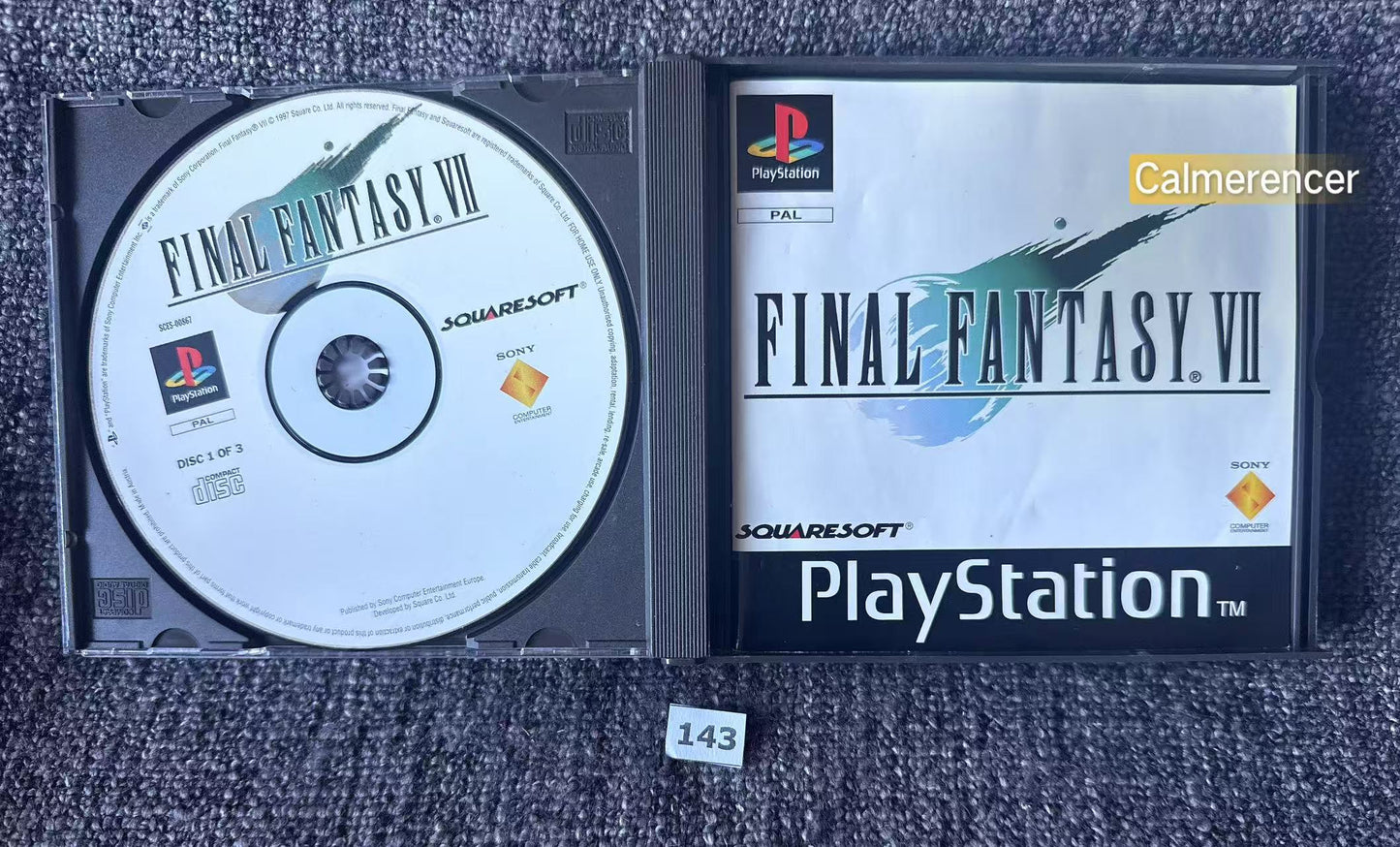 Final Fantasy VII  With FF VIII - Sony Playstation One (PS1) Game