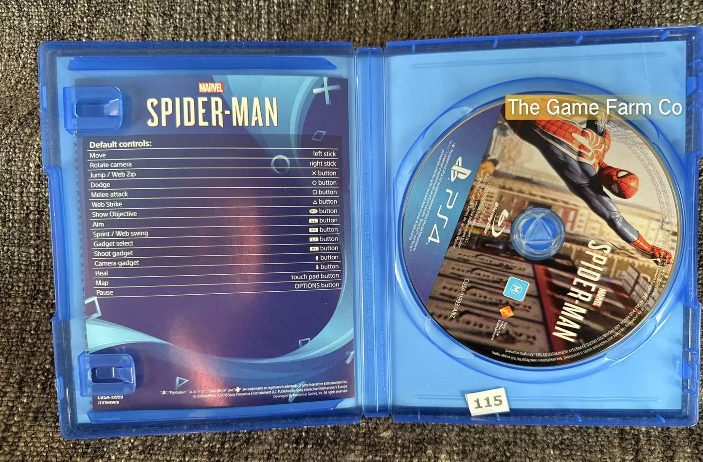 Spider-Man Game - Sony Playstation 4 - Pal Version