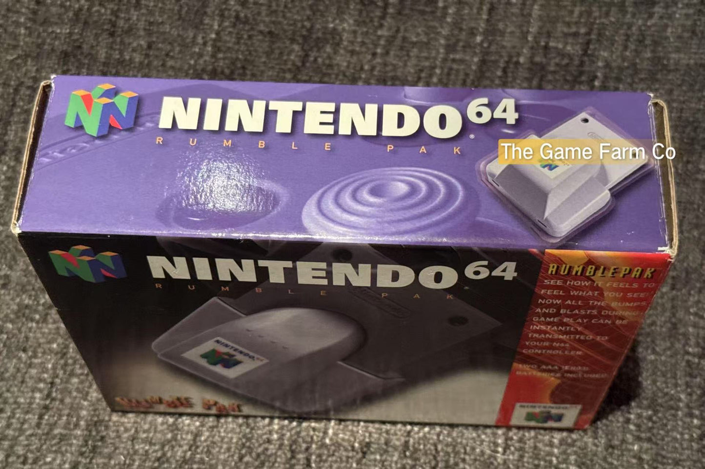 Nintendo 64 (N64) Rumble Pak boxed - Genuine