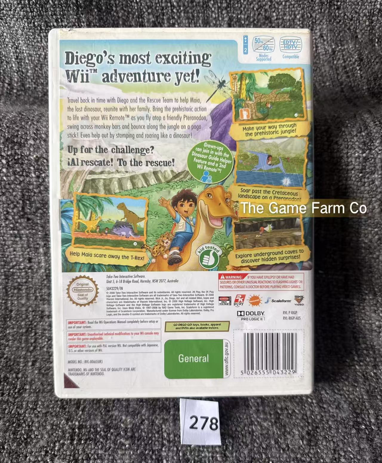 Great Dinosaur Rescue -  Nintendo Wii game