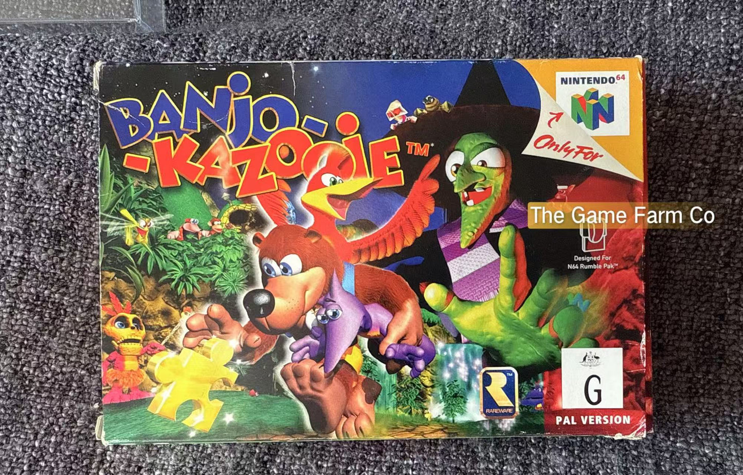 Banjo Kazooie Game Boxed - Nintendo 64 / N64 - Pal Version